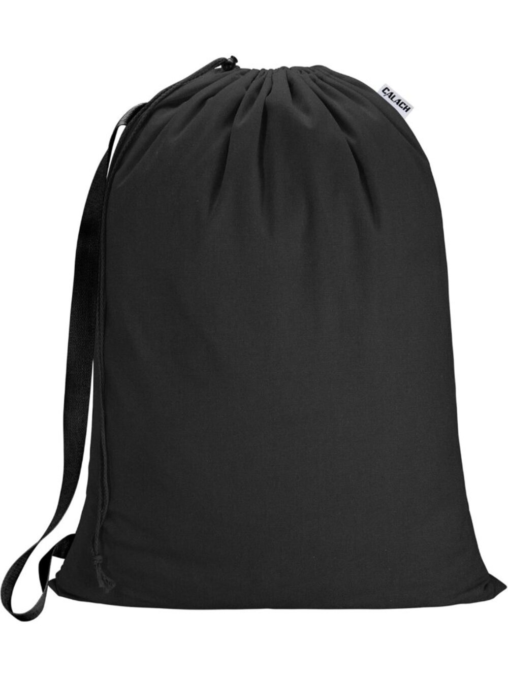 Large Canvas Laundry Bag with Shoulder Strap & Drawstring - Washable, Travel